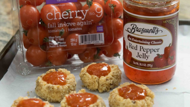 Cherry No. 9 Thumbprint Cookies