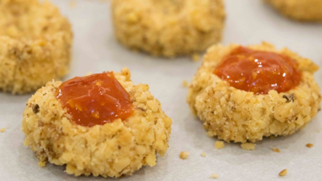 Cherry No. 9 Thumbprint Cookies