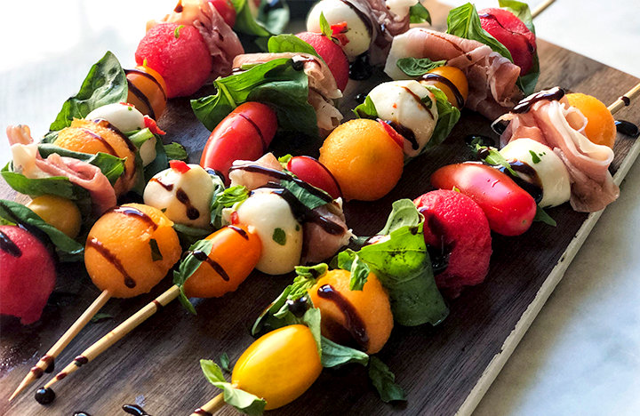 Tomato Melon Skewers