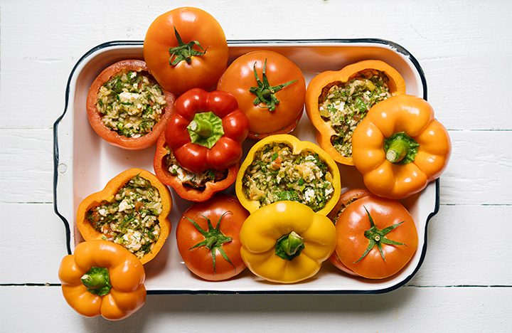 Gemista (Stuffed Tomatoes & Peppers)